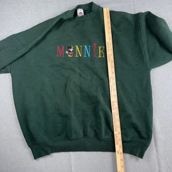 Vintage 90s Disney Minnie Mouse Embroidered Sweatshirt Size XL Made in USA - Picture 6 of 6